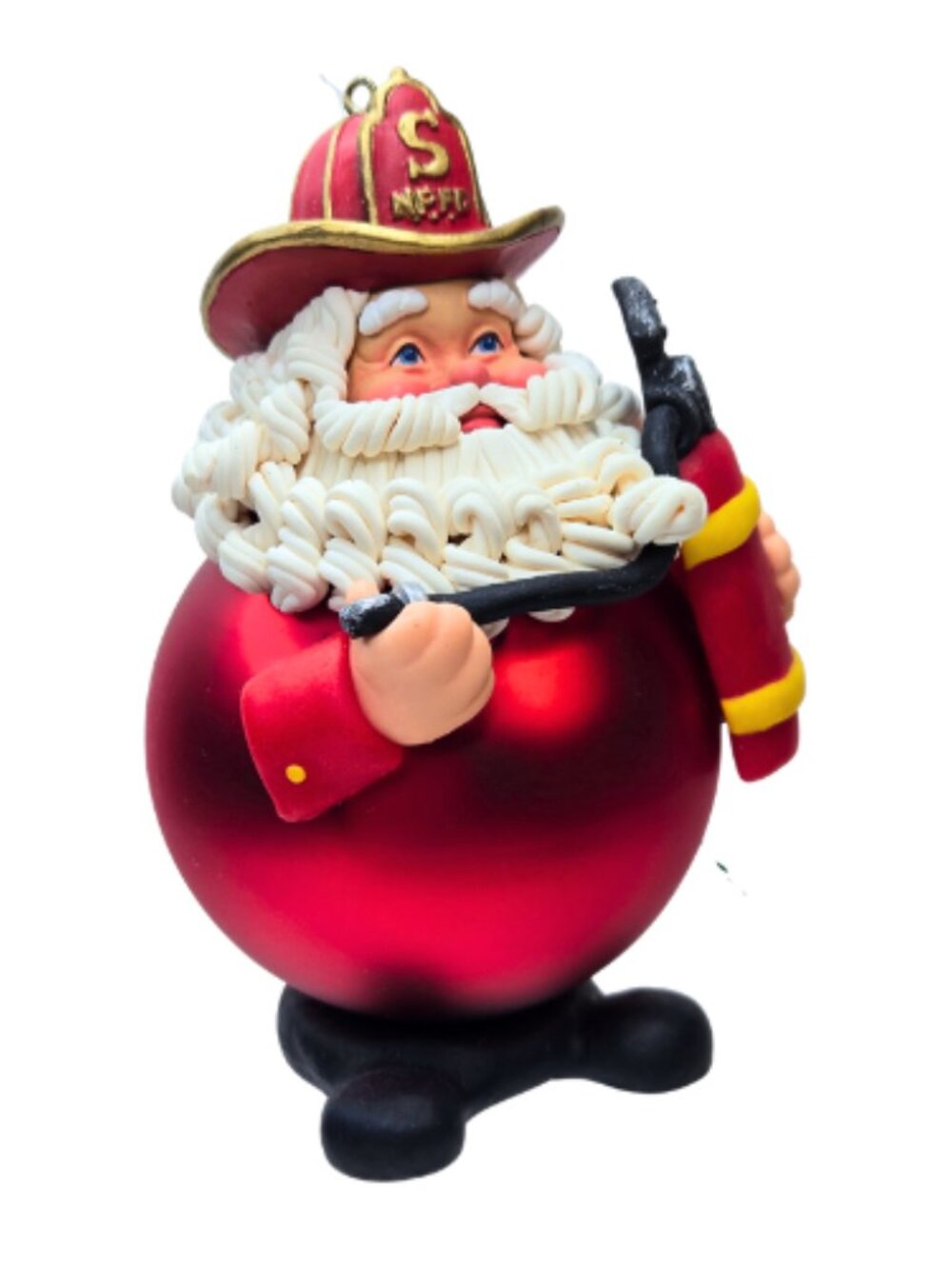 Vintage Department 56 Fireman Santa Ornament - Picture 4 of 6